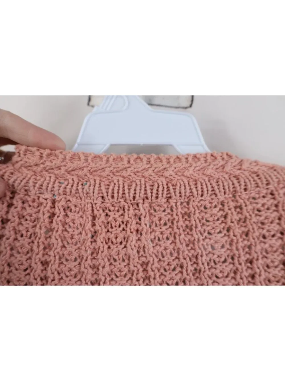 Vintage 90s Streetwear Women XS Blank Chunky Ribbed Knit Crewneck Sweater Pink